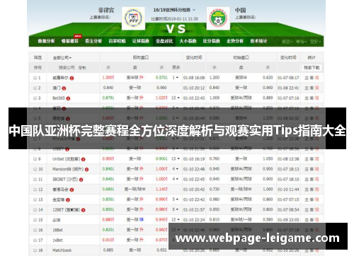 中国队亚洲杯完整赛程全方位深度解析与观赛实用Tips指南大全 中国队亚洲杯完整赛程全方位深度解析与观赛实用Tips指南大全